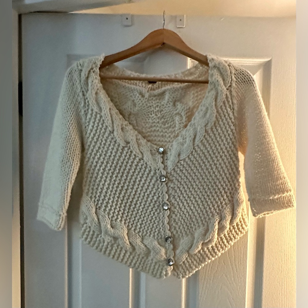 Free People Crochet Cardigan